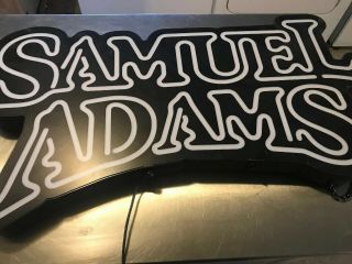 Samuel Adams Boston Lager Beer Light Lamp Man Cave Led Neon Sign 25”x14” Blue