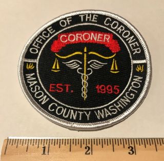 Rare Mason County Medical Examiner Investigator Coroner Washington Wa Patch