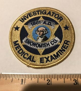 Rare Snohomish County Medical Examiner Investigator Coroner Washington Wa Patch