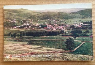 Vintage O&w Postcard - Birdseye View Of Livingston Manor,  Sullivan Co Catskills