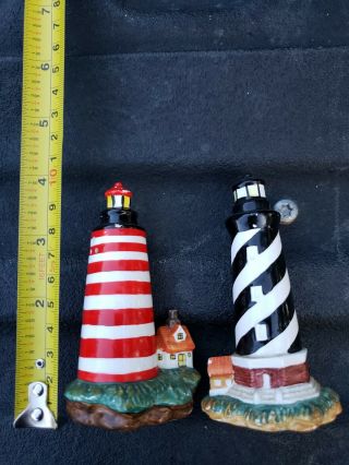 Vintage Lighthouse Salt And Pepper Shakers Collectors