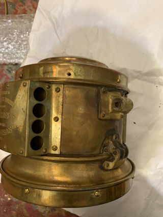 7 1/2  diameter Rushmore headlamps,  acetylene or carbide all brass 11