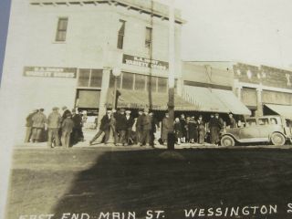 RPPC Wessington Springs South Dakota Main Street / Circa 1930 3