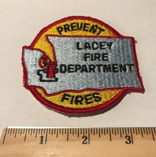 Rare Vintage Lacey Thurston County Fire Department Washington Wa Fire Patch