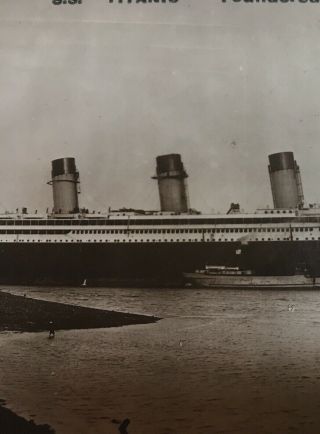 Rare Real Photograph Postcard Posted April 1912 White Star Line RMS Olympic 8