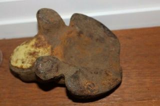 Antique Vintage Hubley? Cast Iron Frog Toad Doorstop 5