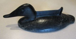 Antique Solid Cast Iron Duck Loon Boot Scraper Bootscrape