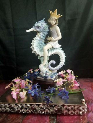 Lladro 1821 Prince Of The Sea - Limited Edition - W/ Box,  Cert & Base -