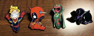 Sdcc 2019 Exclusive Marvel Skottie Young Chase Chaser Pin Complete Set Of 4
