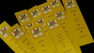 Eastern Star Bookmarks Ruth Starpoint Yellow Point Oes Cheaper By The Dozen