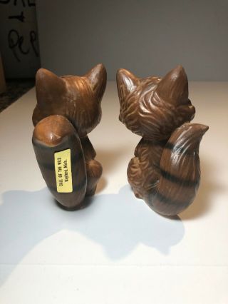 Vintage 1960’s Raccoon Salt and Pepper Shakers Japan Tall 5 Inch Retro 3