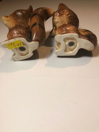 Vintage 1960’s Raccoon Salt and Pepper Shakers Japan Tall 5 Inch Retro 5