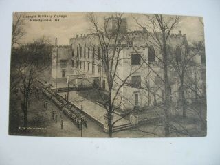 Early 1900s Postcard Georgia Military College Milledgeville Ga Wootten Albertype