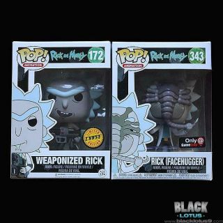 Funko Pop Rick And Morty Chase Weaponized Facehugger Gamestop Animation Pop