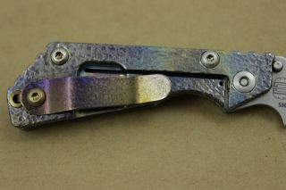 STRIDER KNIVES GEN 3 PT SMALL POCKET FOLDING KNIFE W/ MODIFIED FINISH S30V BLADE 5
