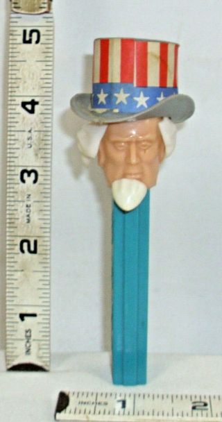 Uncle Sam 1776 - 1976 Bicentennial Early No Feet Pez Candy Container