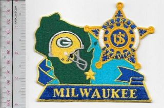 Green Bay Packers & Secret Service Milwaukee Field Office Wisconsin Promo Patch