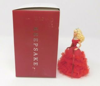 Hallmark Keepsake Ornament 2018 Holiday Barbie 4 in series 4