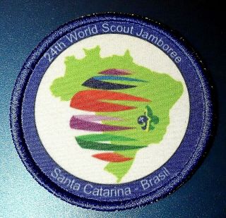 24th 2019 World Scout Jamboree Official Wsj Brasil Santa Catarina Badge Patch