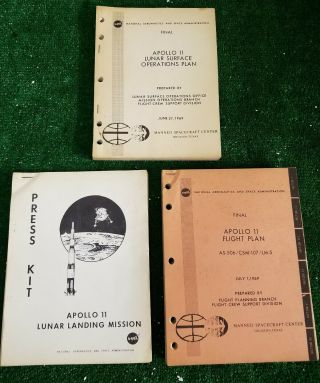 Apollo 11 Xi Lunar Landing Mission Nasa Press Kit/ Operations Plan/ Flight Plan