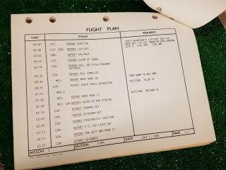 Apollo 11 XI Lunar Landing Mission NASA Press Kit/ operations plan/ flight plan 7