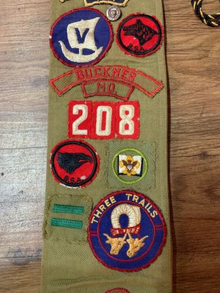 Boy Scout Merit Badge Sash 1950’s Boy Scout 3