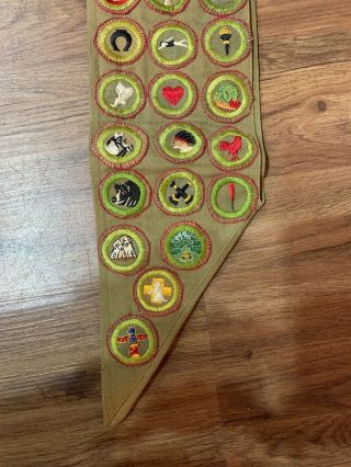 Boy Scout Merit Badge Sash 1950’s Boy Scout 5