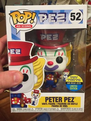 Funko Pop Peter Pez Sdcc 2019 Toy Tokyo Limited Edition Clown