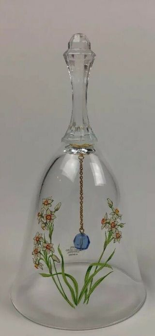 Avon - Vintage December Birthday Bell Lead Crystal 1986.  (5.  75”x3”)