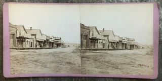 1871 Victoria B.  C.  Canada Stereoview Govt St South From Fort St By R Maynard