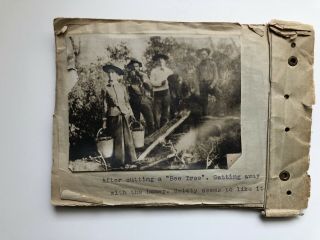 1907 TRAVELLERS ACCOUNT OF CAMPING TRIP PHOTOS - NATURAL BRIDGE - MOGOLLON - PAYSON 2