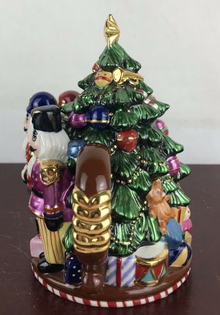 Radko Teapot Christmas Tree With Nutcrackers Porcelain 4