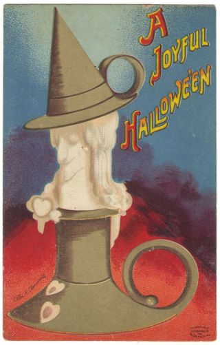 Signed Ellen Clapsaddle Halloween Postcard,  Vintage 1912?