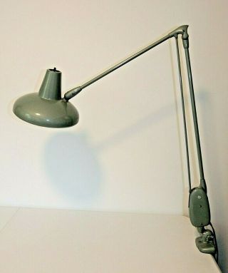 Vintage Industrial DAZOR FLOATING DESK LAMP Round Head Architects Drafting Table 5