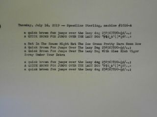 RESTORED TYPEWRITER: ' 47 SMITH - CORONA STERLING w/TURBOPLATEN:12 - PITCH ELITE TYPE 8