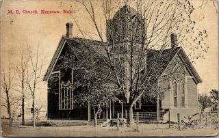 Kenesaw Nebraska Fence Along One Side Of United Methodist Episcopal Church 1912