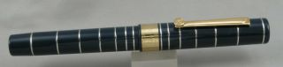 Omas Marconi ' 95 QSL Blue & Gold Limited Edition Fountain Pen - 18kt Nib - Italy 2