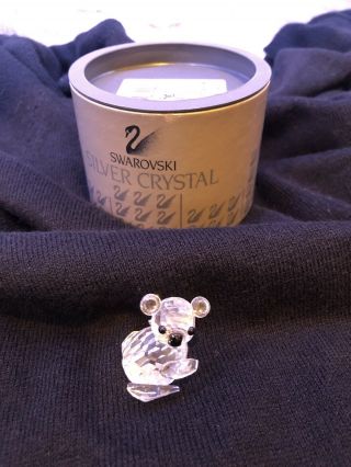 Swarovski Small Koala Bear Figurine 7673 NR 30 Full Lead Crystal W Box 2