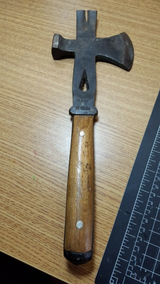 Vintage Crate Tool Hammer Axe Hatchet Nail Puller 2