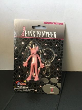 Pink Panther Bendable Keychain