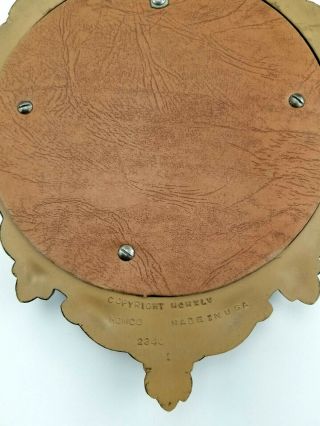 Vintage 1945 Homco Federal Eagle Nautical Porthole Convex Mirror - Made in USA 5