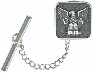 Boy Scouts Of America Official Bsa Eagle Logo Tie Tac W Chain Pin Dad Son Gift