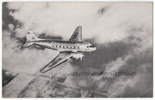 Chicago & Southern Air Lines - Douglas Dc - 3 - Vintage Airline Issued Postcard
