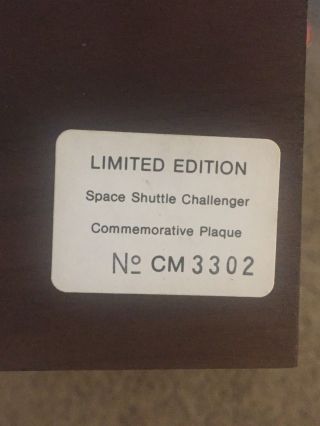 NASA Apollo Space Shuttle Challenger Sts - 6 Flown Space Item 3