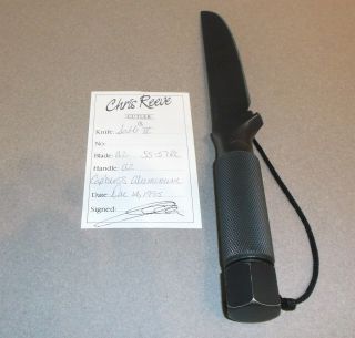 Chris Reeve Sable Iv Survival Knife W/ Sheath And Paperwork