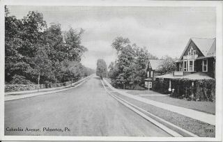 Columbia Avenue,  Palmerton Pa Handsome Vintage Postcard Not Postally