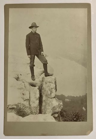 1898 Soldier Top Of Lookout Mountain Tn Photo Hardie Bros A.  M.  Dewolf Arkansas