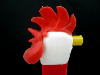 Vintage Rooster Mmm Whistle Pez 3.  9 Made In Austria Stem,  Thin Feet