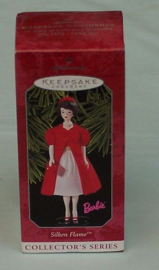 Hallmark Keepsake Christmas Tree Ornament Barbie Silken Flame C1998