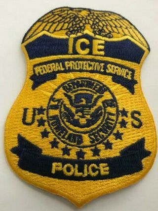 Ice Federal Protective Service Badge Patch